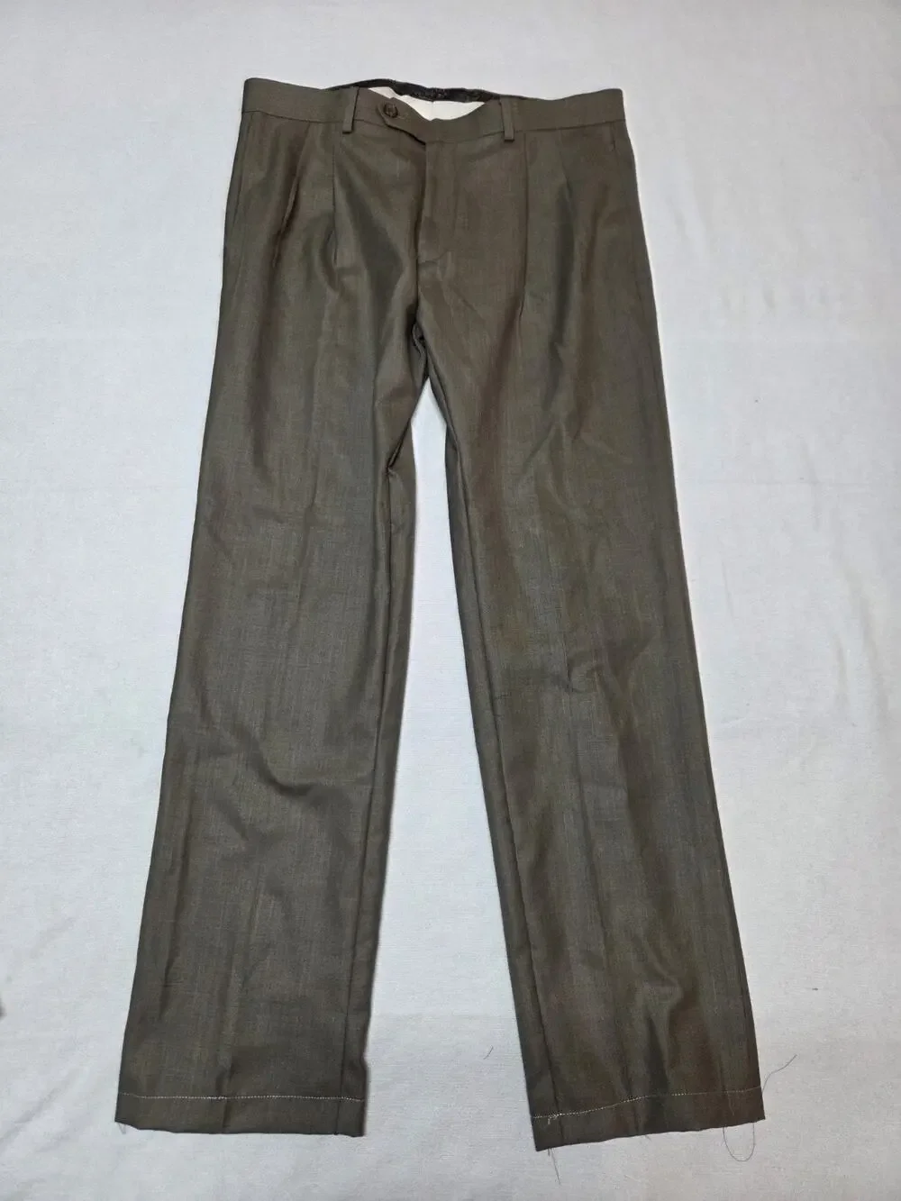 polo ralph lauren mens khaki pants pleated Front 32x28